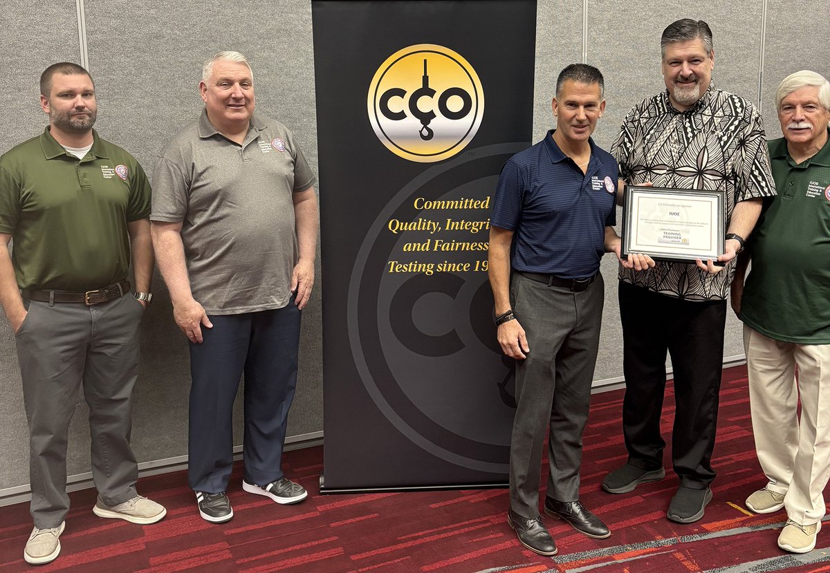 iuoe_union's tweet photo. π The National Commission for the Certification of Crane Operators named IUOE as its Platinum Level training provider for 2025 during #ConExpo2026 last week, leading with 6,000+ tests at our centers. #IUOE #NCCCO #CraneCertification ποΈ https://t.co/BLuaUkliRP