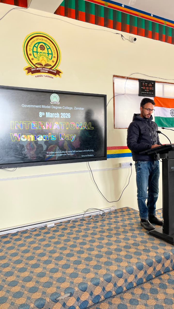 gdczanskar's tweet photo. @gdczanskar celebrated International Women’s Day with faculty and students reflecting on women’s empowerment, gender equality &amp; transformative role of education in building an inclusive society. Speakers emphasized awareness, equal opportunities &amp; challenging social stereotypes https://t.co/1YIY5kEv5W