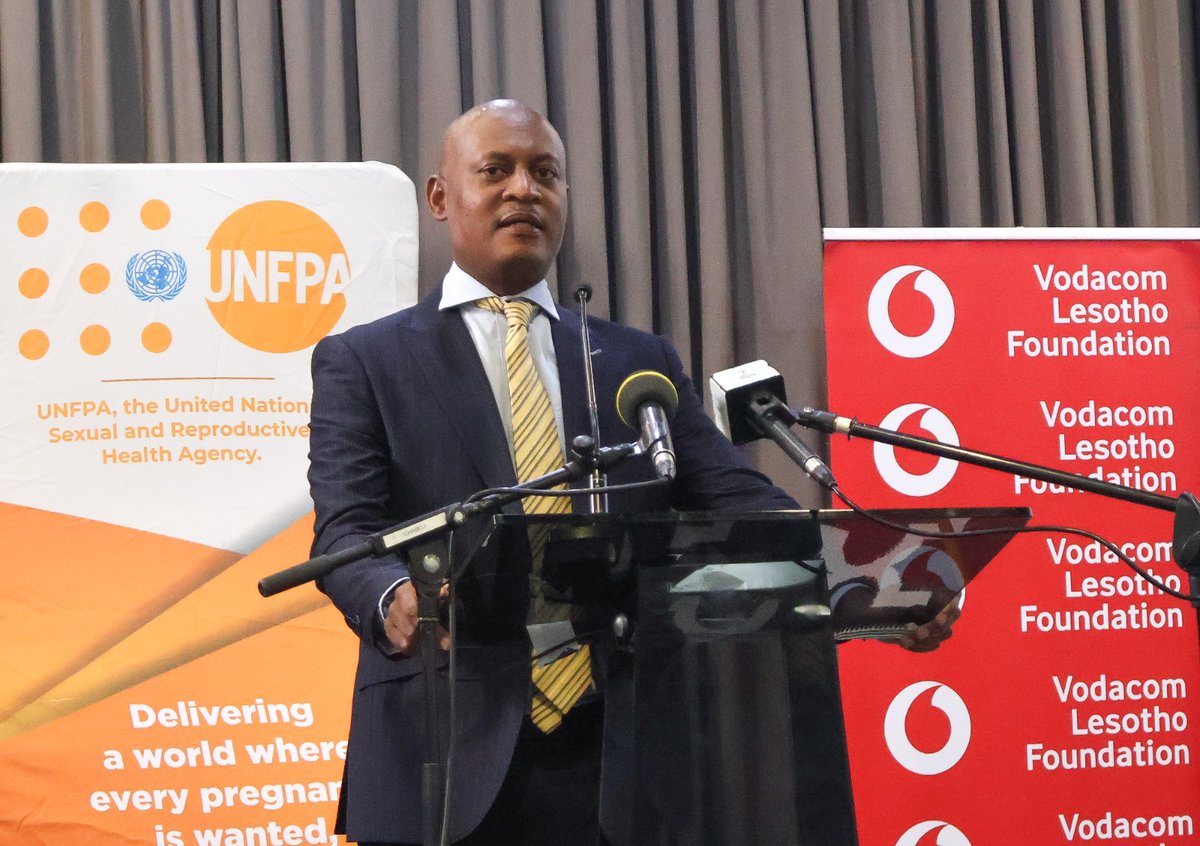 VodacomLes's tweet photo. Progress happens when we act together. This #InternationalWomensDay, Vodacom Lesotho joined Government & @UNFPA_LSO to accelerate gender equality for Basotho women and girls, turning commitment into action. #IWD2026 #GenderEquality #ConnectingForGood https://t.co/bXLRZDAW38