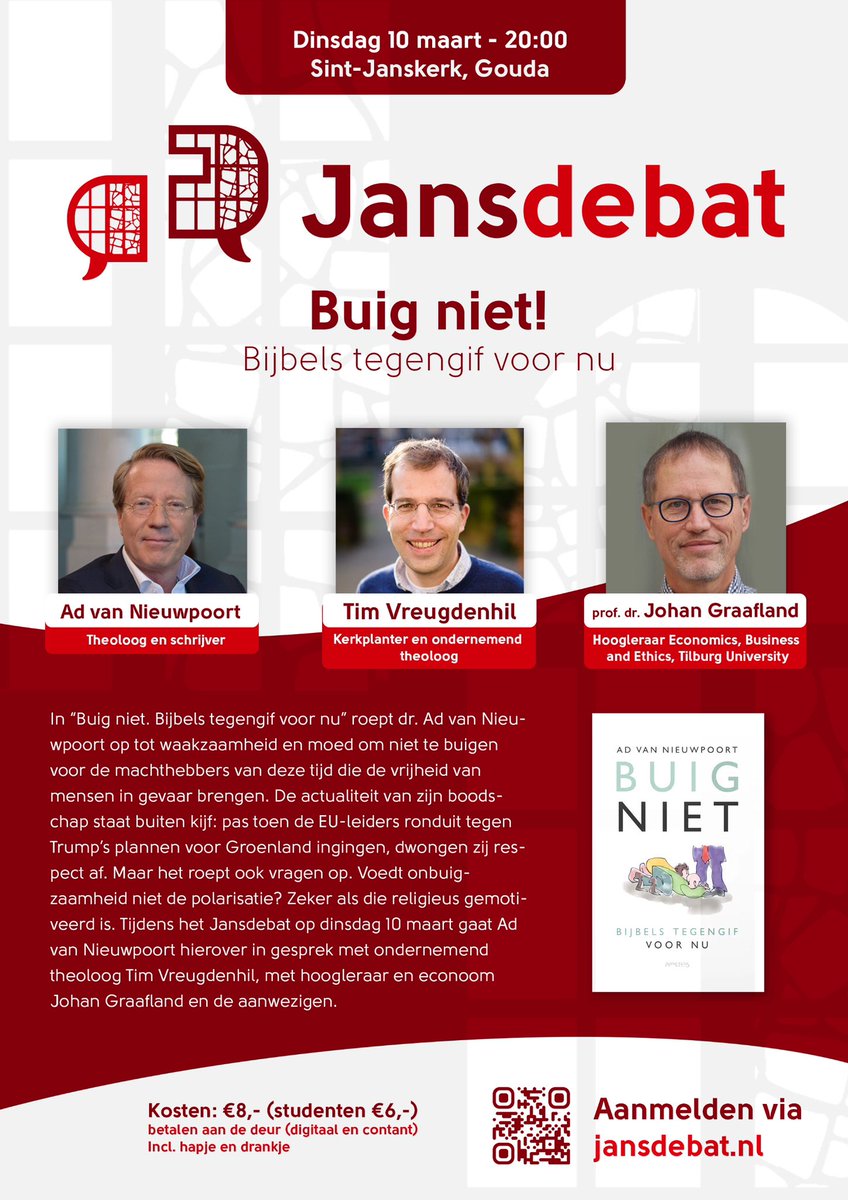 Morgen met ‘Buig niet’ naar de St Jan in Gouda…