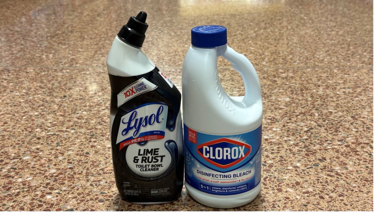 ALiEMteam's tweet photo. ACMT Toxicology Visual Pearl: Breathtaking Emergencies   

What toxic gas is created by mixing these two household products?

*Chloramine gas
*Chlorine gas
*Chloroform
*Peracetic acid
 
Read more: https://t.co/YkilpBPEc9

@acmtmedtox https://t.co/kttE1g5dXk