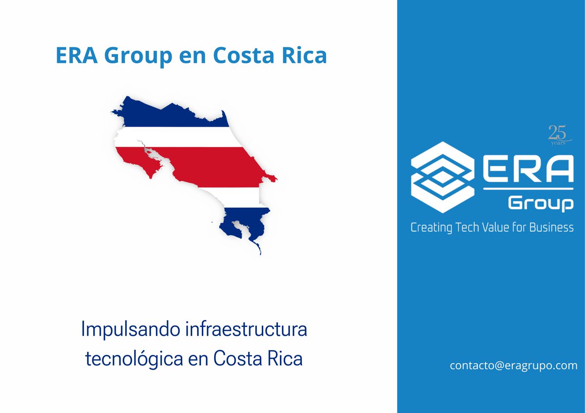 EraTelecom's tweet photo. Costa Rica forma parte de la trayectoria de ERA Group.
A lo largo de los años hemos participado en proyectos de infraestructura tecnológica que contribuyen al crecimiento y la innovación en la región.

#InfraestructuraTecnológica #TransformaciónDigital #CostaRica #ERAGroup https://t.co/UUi06f0BjJ