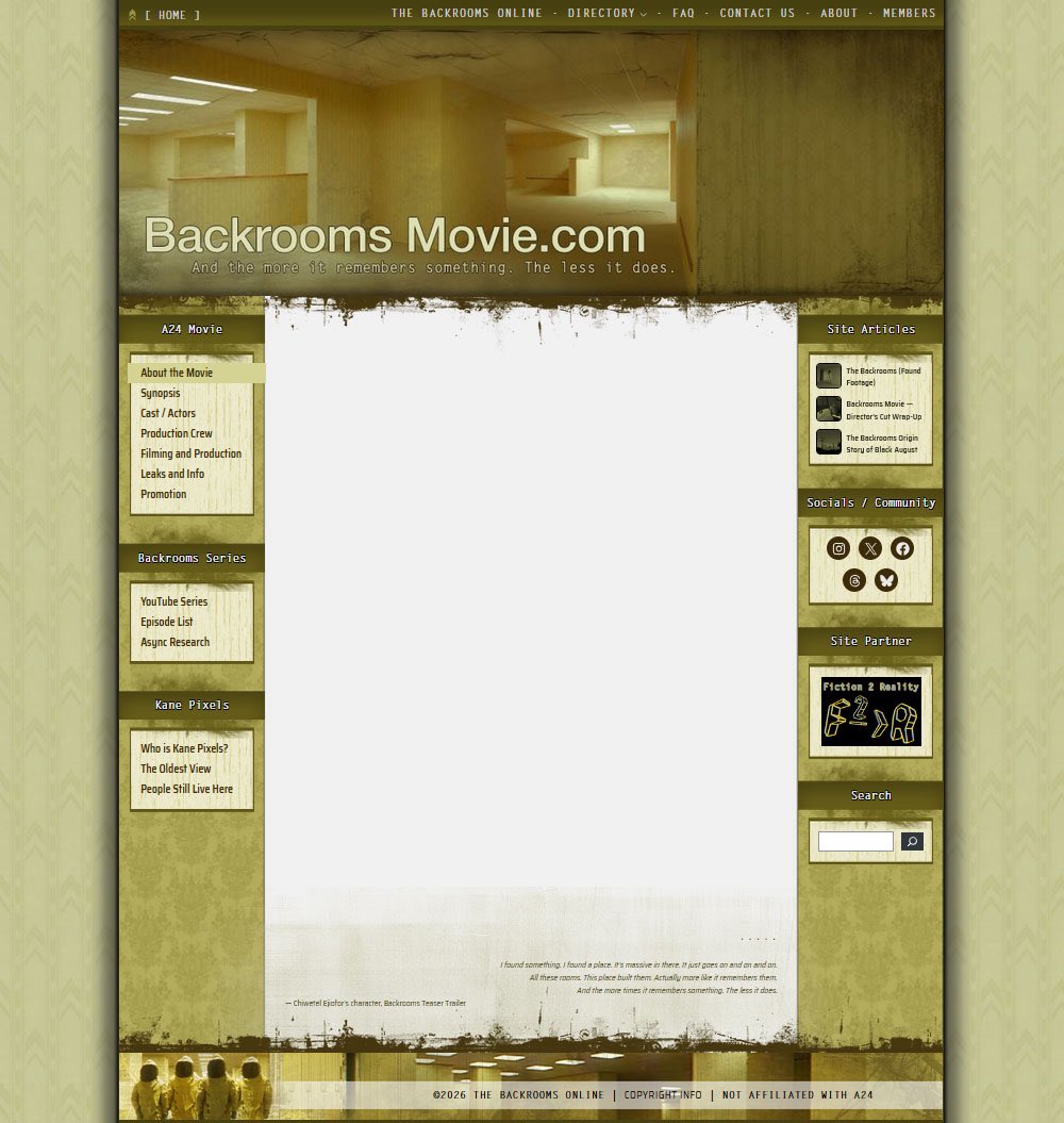 The Backrooms Online tweet media