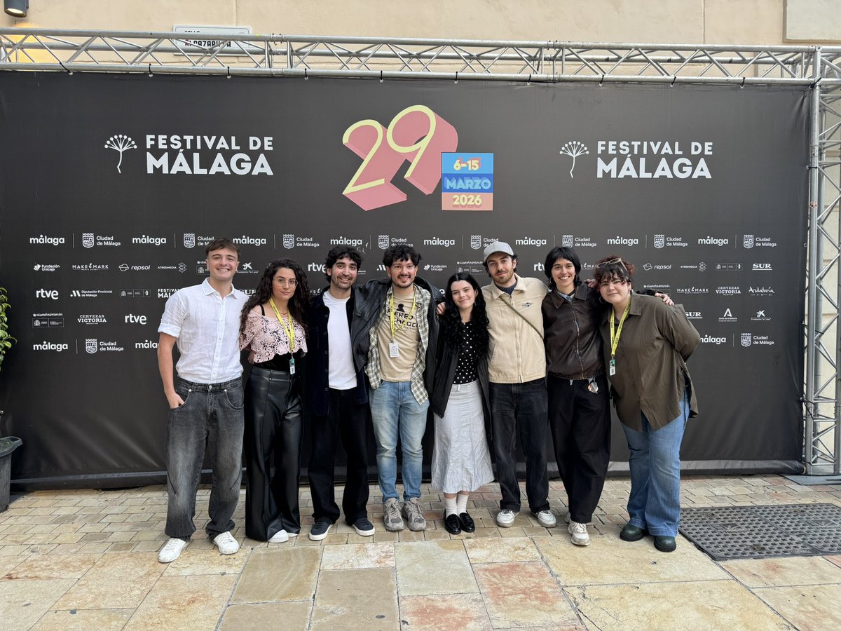 Parte del equipo de 'El lago silente' una #PelículaECAM seleccionada en Sección Oficial de Cortometrajes de Ficción en el #29FestivalMálaga.

¡Muy nerviosos!

📲 Escucha las declaraciones del equipo en nuestras stories.