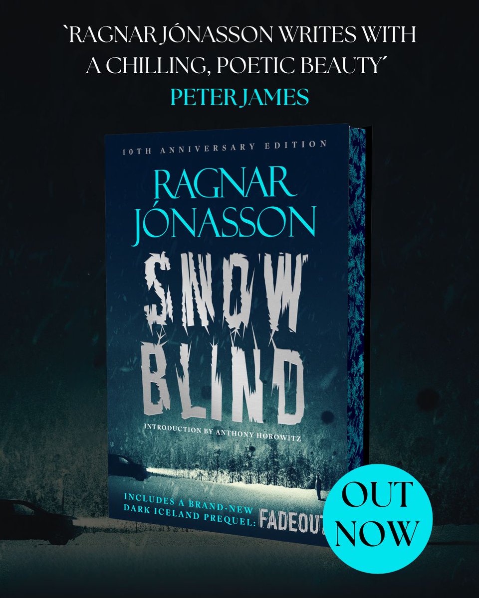 OrendaBooks's tweet photo. The 10th #ANNIVERSARYEDITION of @ragnarjo's seminal, multi-million-copy bestselling #nordicnoir mystery, #Snowblind (t. by Quentin Bates) is AVAILABLE NOW😱

This edition includes a BRAND NEW prequel, #Fadeout you won't want to miss!❄️

GET YOURS NOW: 
🔗 https://t.co/TlZjFfgp90 https://t.co/UwsZksWmzp