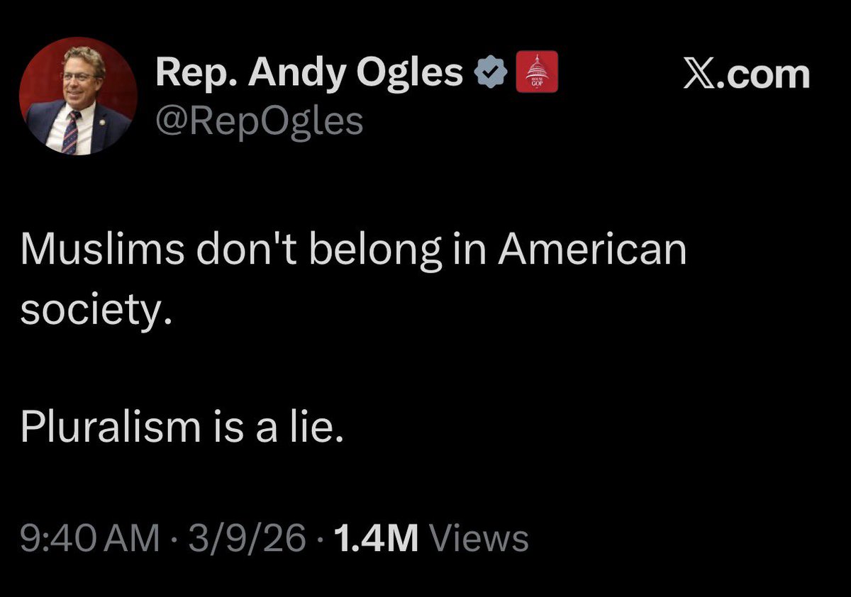 Weinsteinlaw's tweet photo. When Rep. Andy Ogles suggests that an entire religious group "doesn't belong" in our society, he isn't just attacking a community—he’s attacking the foundation of the American experiment.
Under the current administration, this brand of "us vs. them" rhetoric has moved from the fringes of the internet to the White House and the halls of Congress. It’s a blistering reminder that the party of Trump has traded policy for prejudice. We have to call this what it is: a coordinated effort to redefine who counts as "American."