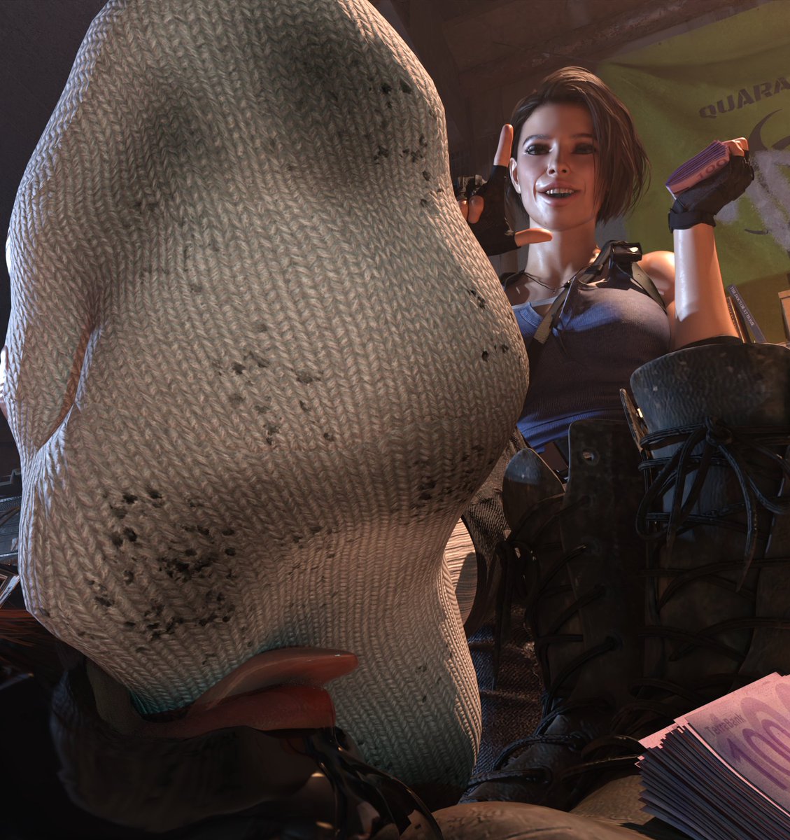 Ariasor1's tweet photo. ''Never thought you were into this Claire...not that i'm complaining~'' https://t.co/bJbg4cXbfF