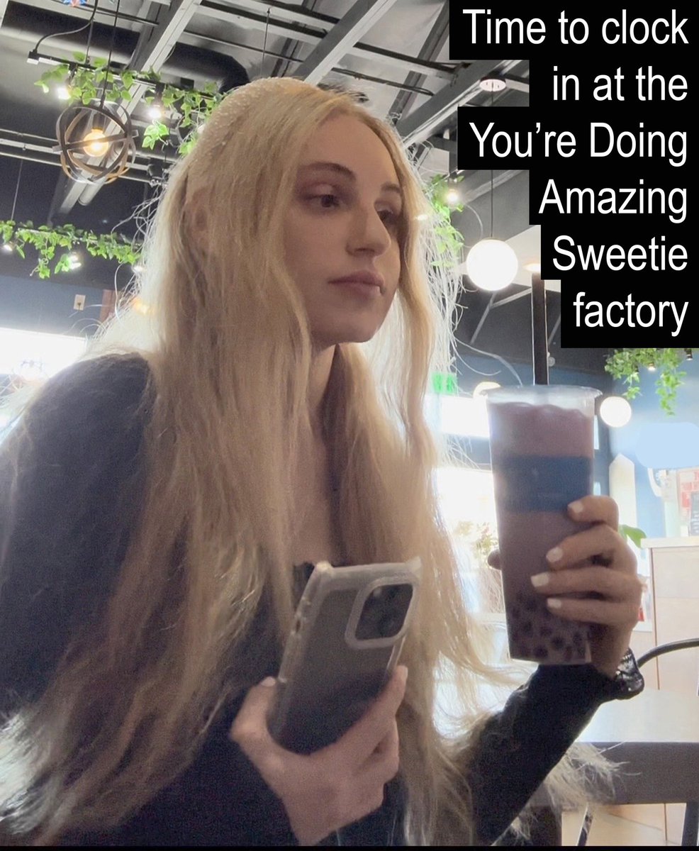 thisisnaomie's tweet photo. Time to clock in at the You’re Doing Amazing Sweetie factory https://t.co/NeQbPIy0ww