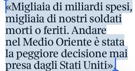 L’ha detto: a)Trump b)L’Agente Arancio c)Krasnov d)Tutte le precedenti.