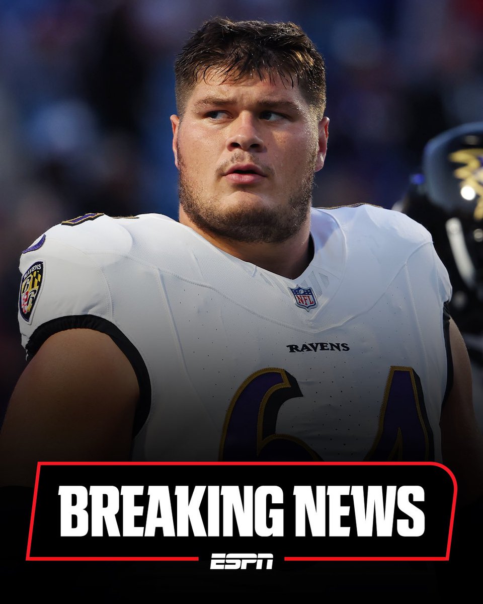 AdamSchefter's tweet image. ESPN Sources: former Ravens free-agent center Tyler Linderbaum reached agreement today on a record deal with the Raiders, who are awarding him with a three-year, $81 million deal that includes $60 million guaranteed and makes him the highest paid interior offensive lineman in NFL