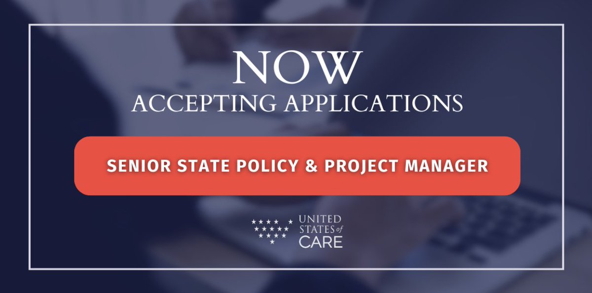 USofCare's tweet photo. We're #hiring a Sr State Policy &amp; Project Manager to conduct state health policy research and translate insights into policy solutions!

✔️ 6+ years experience
📍 Remote (U.S., some travel)
⏰ Time-bound through Oct 2027
💰 $85K–105K annual
🗓 Interviews begin March 12

Apply 👇 https://t.co/elpD46vkCP
