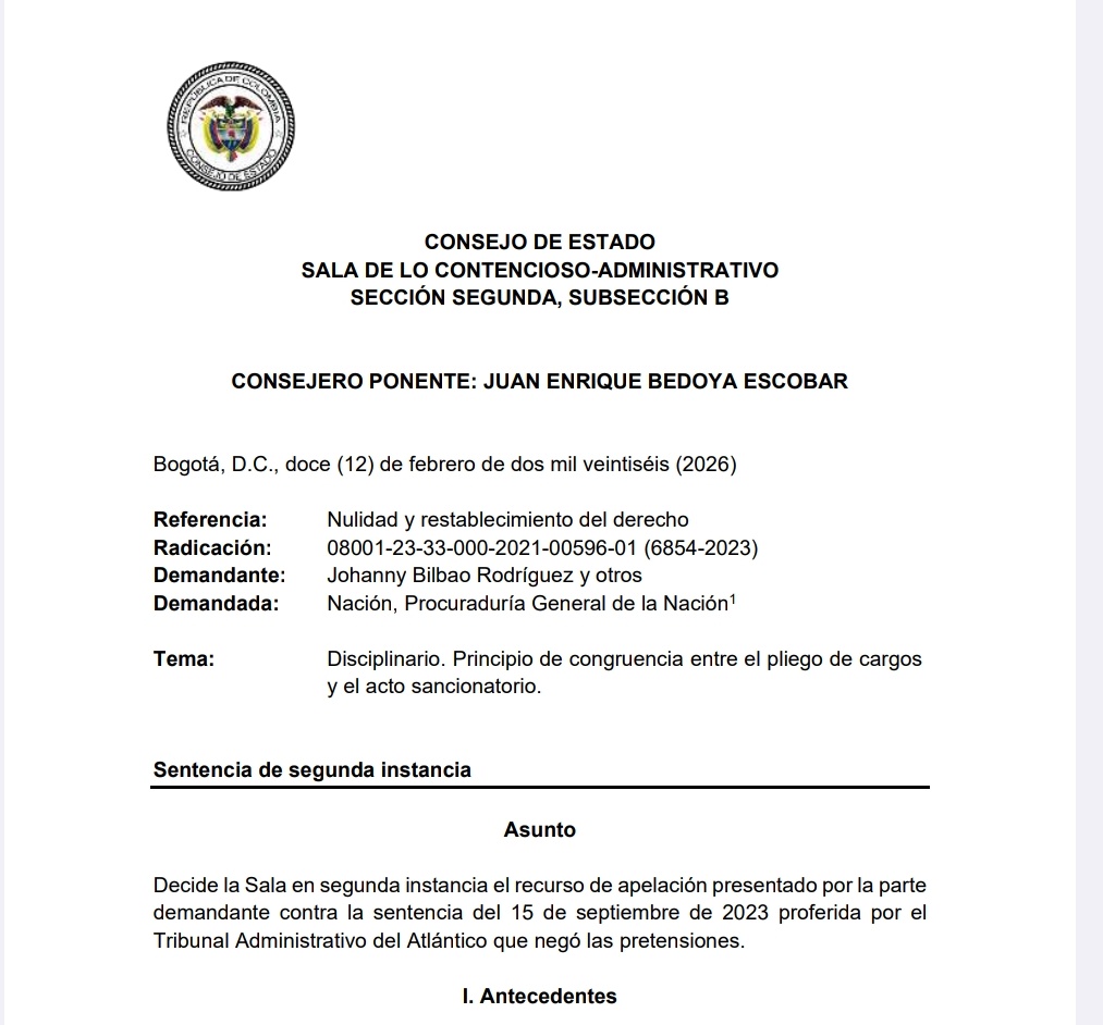 Disciplinario: Marco normativo y jurisprudencial Principio de congruencia-pliego de cargos y las decisiones sancionatorias/Prueba trasladada y  oportunidad para controvertirla-Traslado/Error en el adecuación típica/Condena a la Nación 
drive.google.com/file/d/1El2naz…