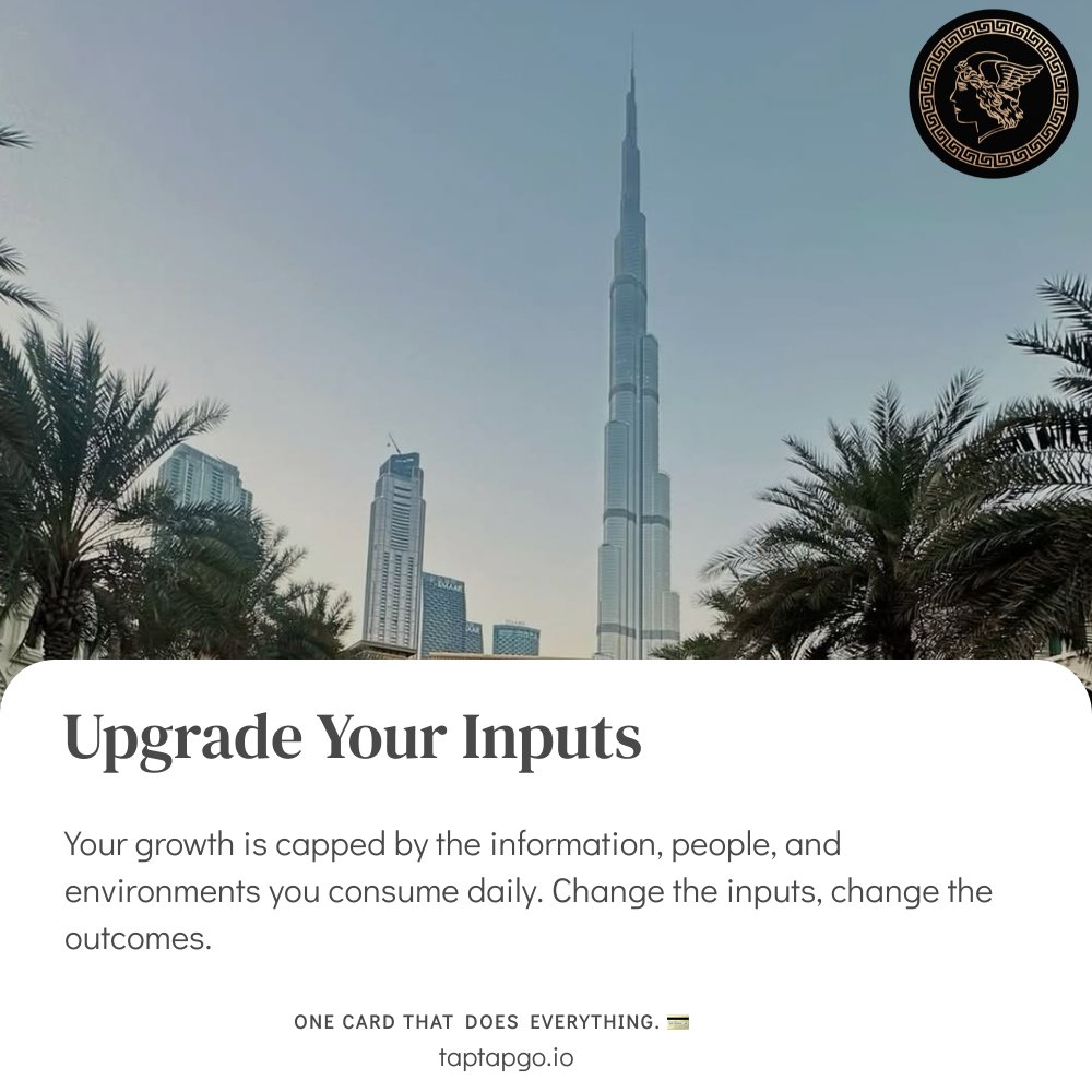 taptapgopr's tweet image. You become the average of your inputs. Tap Tap Go helps you tap into rooms that raise your baseline. #UpgradeYourCircle #MomentumMatters #TapTapGo
