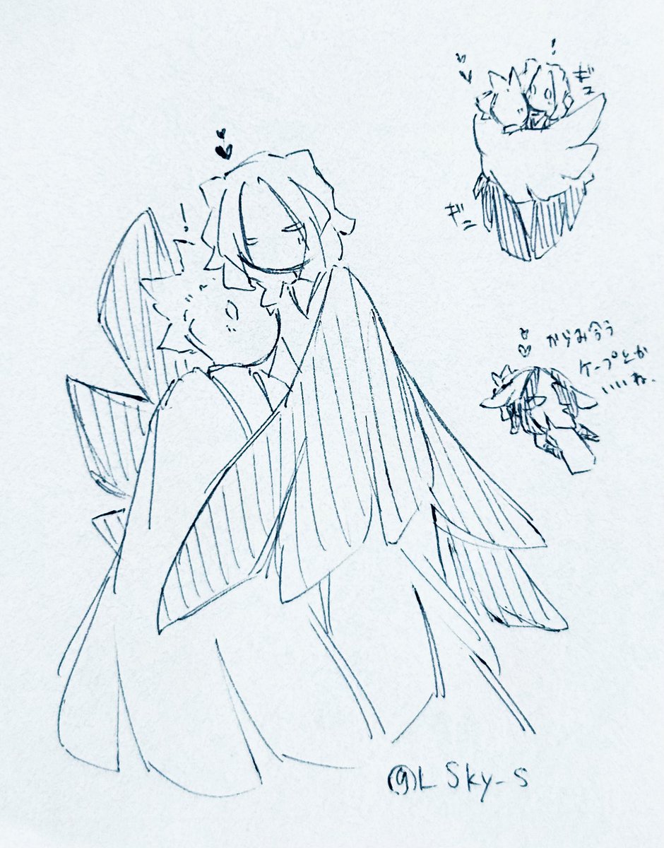 1_Sky_s's tweet photo. きみくろけーぷ落書き https://t.co/dQ4qdT0qnF