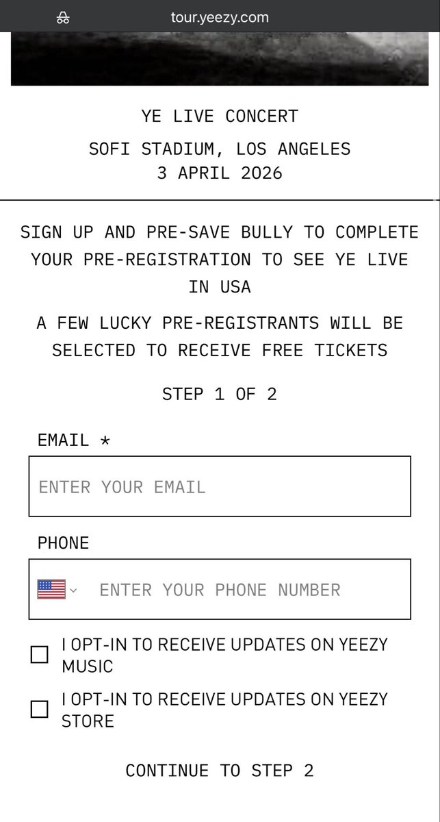 @TTVauger can you ask the YZY team if signing up for the pre ...