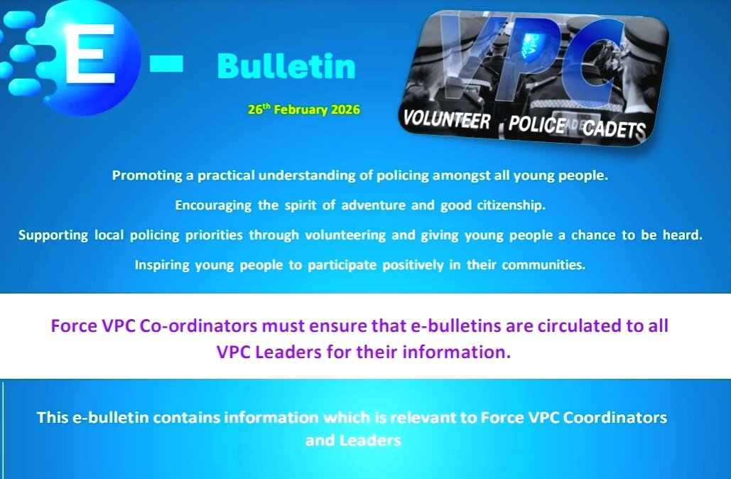 National Volunteer Police Cadets tweet media