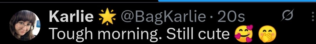 jaysofacton's tweet photo. @BagKarlie Liked within 20 seconds.
I hope that's not creepy 🧐 https://t.co/IgbXuusRvz