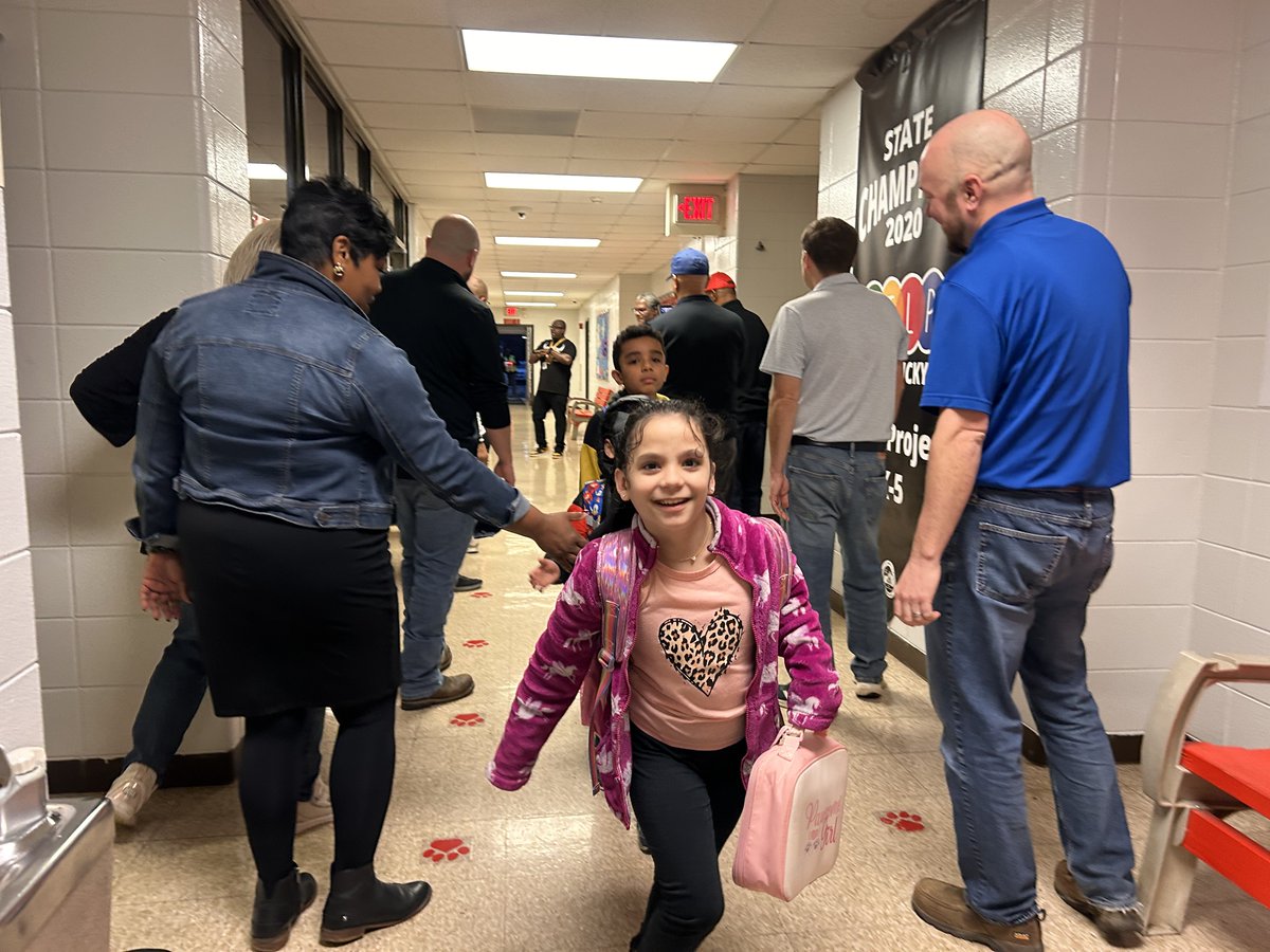 JCPSKY's tweet photo. ⚡️ FLASH DADS | The #JCPSFlashDads were back at it last week at @BlakeBulldogs, bringing energy, high-fives, and positivity to start the day off right. 🙌
Thank you to these volunteers for spreading joy and reminding everyone that our village shows up strong! 💙 #WeAreJCPS https://t.co/EDzmsAHNjh
