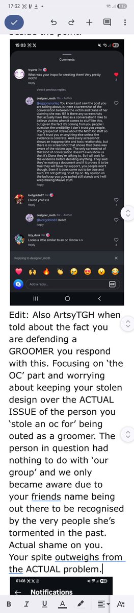 ArtsyTGH your response to the victim has been awful.

You focus more on keeping your seism clone over actually worrying about the GROOMING allegations.