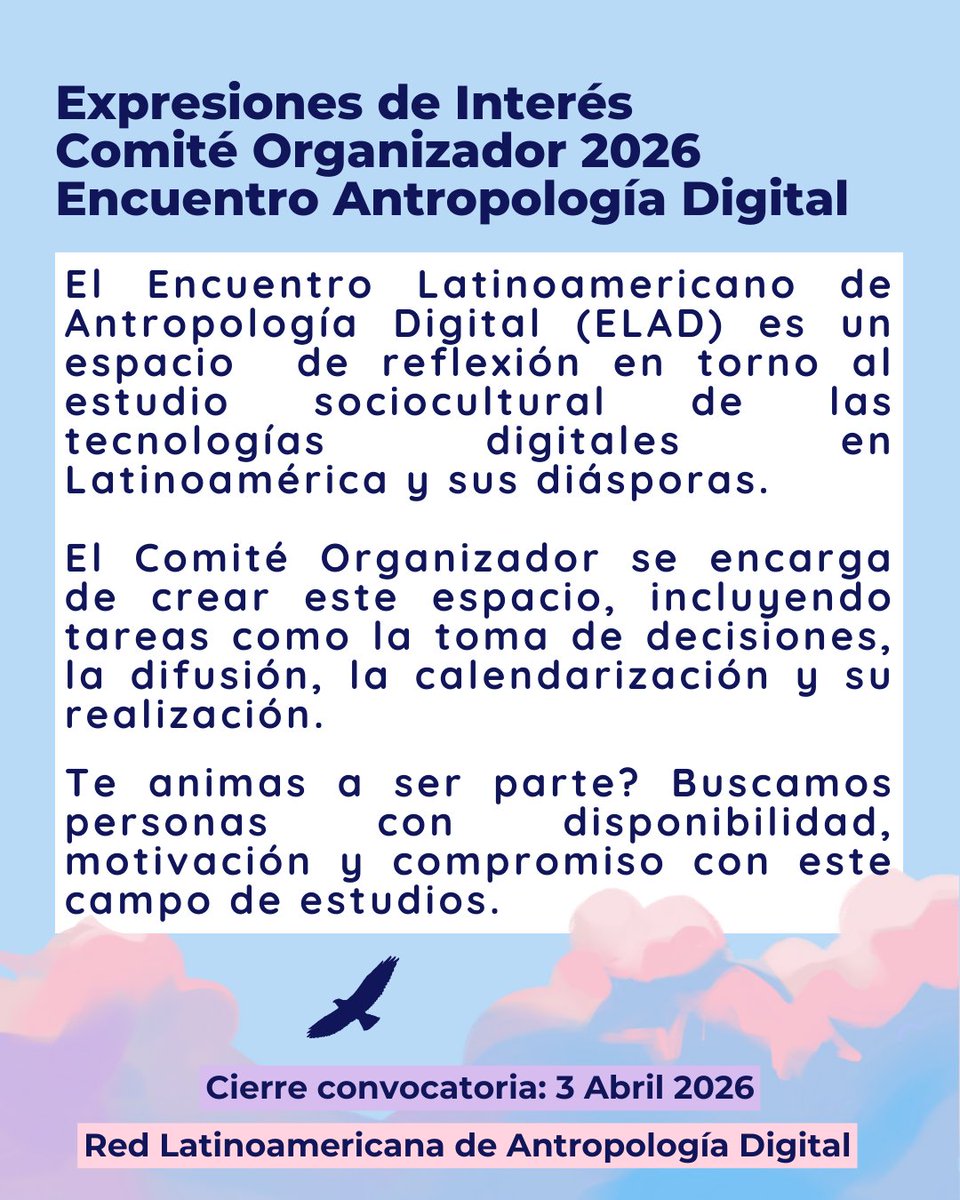 Red Latinoamericana Antropología Digital tweet media