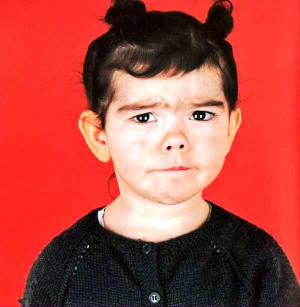Baby Björk is frustrated and björed.