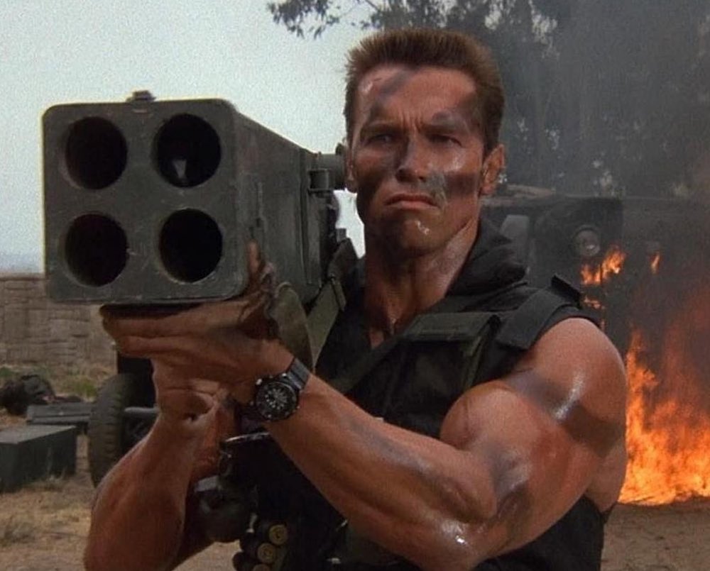 CapitanAlex29's tweet photo. El actor Arnold Schwarzenegger dice que que hay un guión para una película de #Commando2:

" (20Th Century Studios) Vino a mí y me dijo: acabamos de recibir un guión para que hagas una secuela de Commando". https://t.co/h9Fz9YfGAs