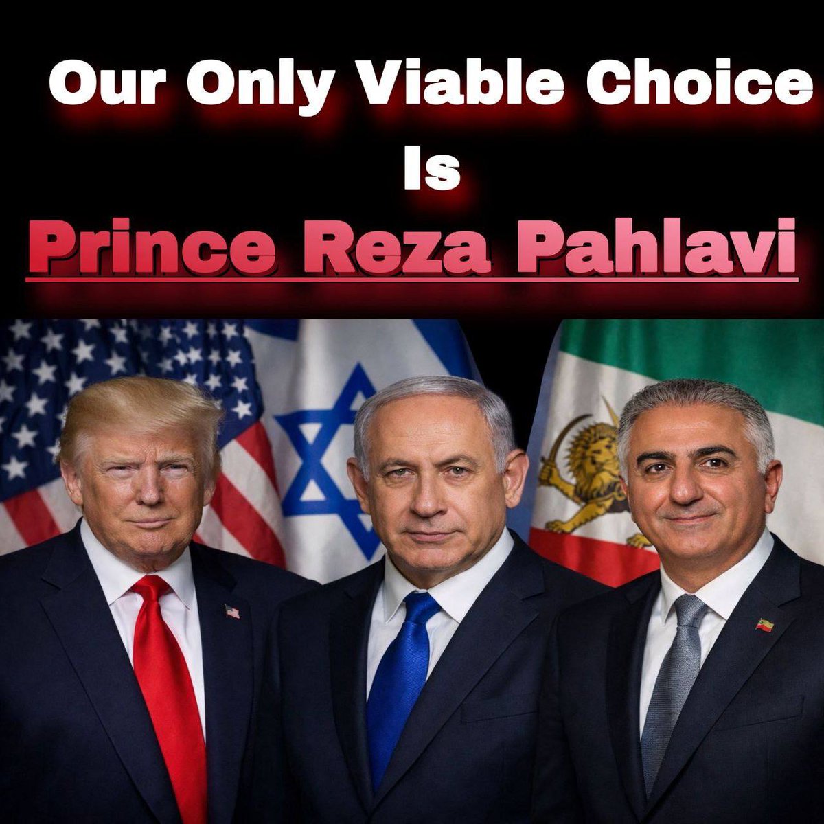 iranvatanammmmm's tweet photo. @GBNEWS @Alexarmstrong Let's make Iran great again. #KingRezaPahlavi‌ #FreeIran‌ #IranRevolution2026 https://t.co/e1AFsYPNyk