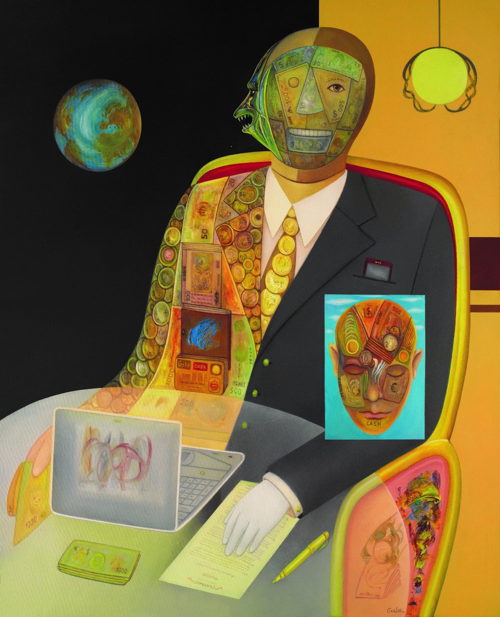 FOLLENTE: PERSONAJE / CHARACTER  follenteartistpainter@gmail.com #worksofart #oiloncanvas #colorpencilsonpaper #symbolism #creativeart #originalart #galleryart #museumsart #worksofartcollectors