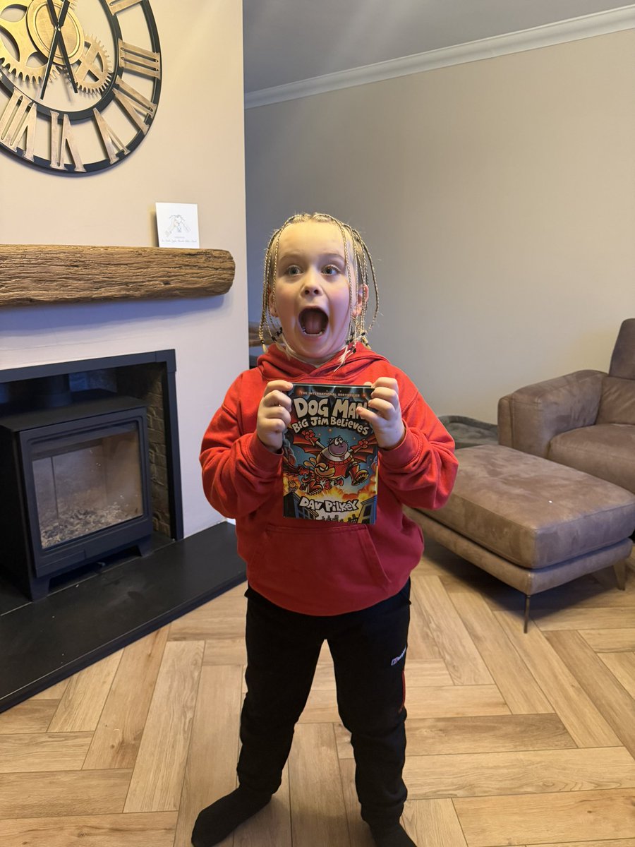 Natsalejay's tweet photo. @MissGMPS Blake with his new book. He wouldn’t bring it in for show and tell https://t.co/sG07Wh6A3Z