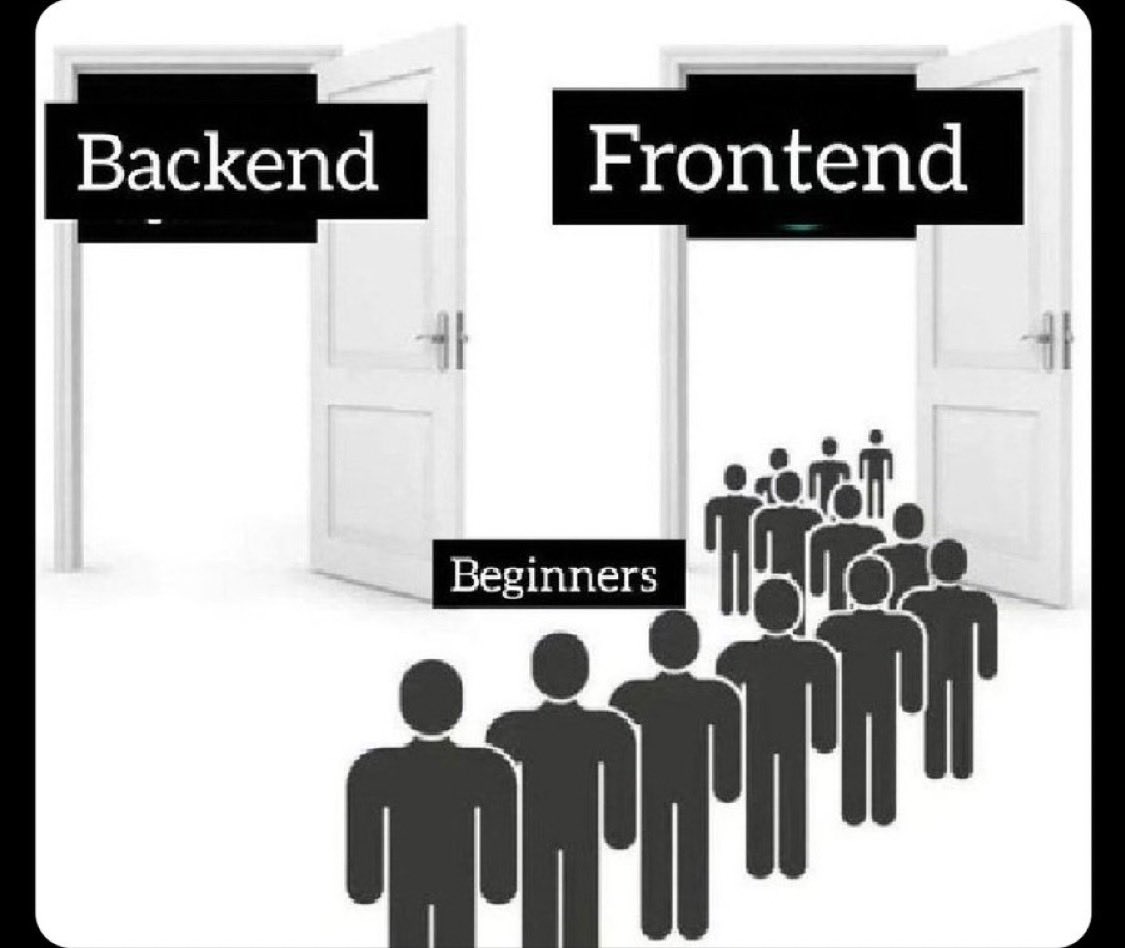Why do most beginners choose Frontend instead of Backend? 🤔