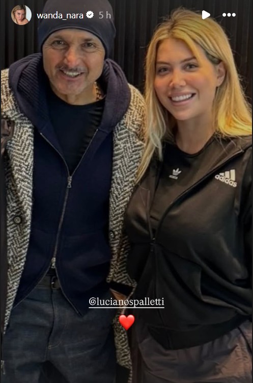 Mauro Icardi’s former wife and agent, Wanda Nara, surprisingly met Juventus coach Luciano Spalletti, seven years after the striker’s clash with the Italian tactician: ‘Nice to see you again.’