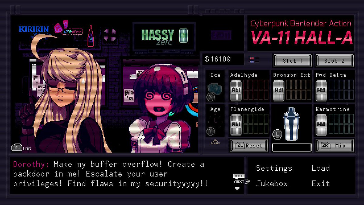 / I had a mutual (won't remember exactly who it was) who loved this game. 

And now that I've finally had the chance to play it, I have to say, Dorothy is fucking unhinged. 
I love her–