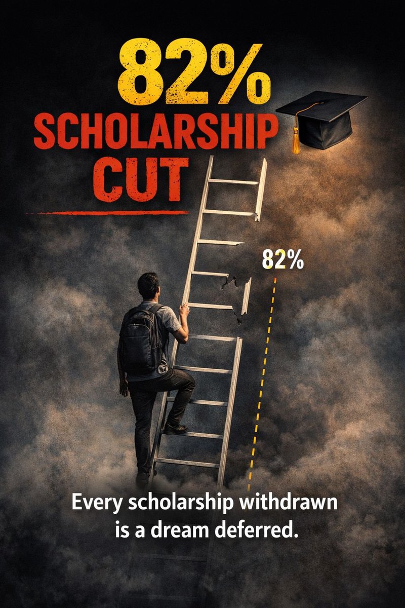 giomsnorthzone's tweet photo. Every scholarship withdrawn is a dream deferred. 
#RestoreScholarshipFunds
#Budget4ViksitMaharashtra https://t.co/102uJuYCAy