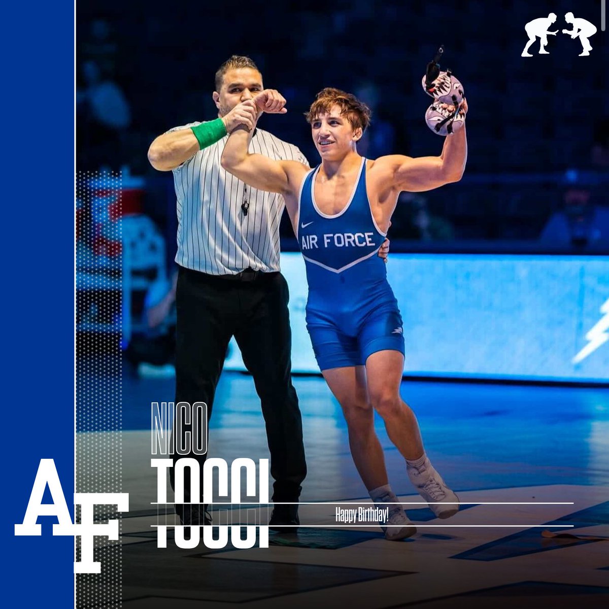 AF_Wrestle's tweet photo. We have a couple of cadet birthdays on this Monday!

Happy birthday to C2C Nico Tocci and C4C Jesse Vanorden! https://t.co/oFohNpXR2g