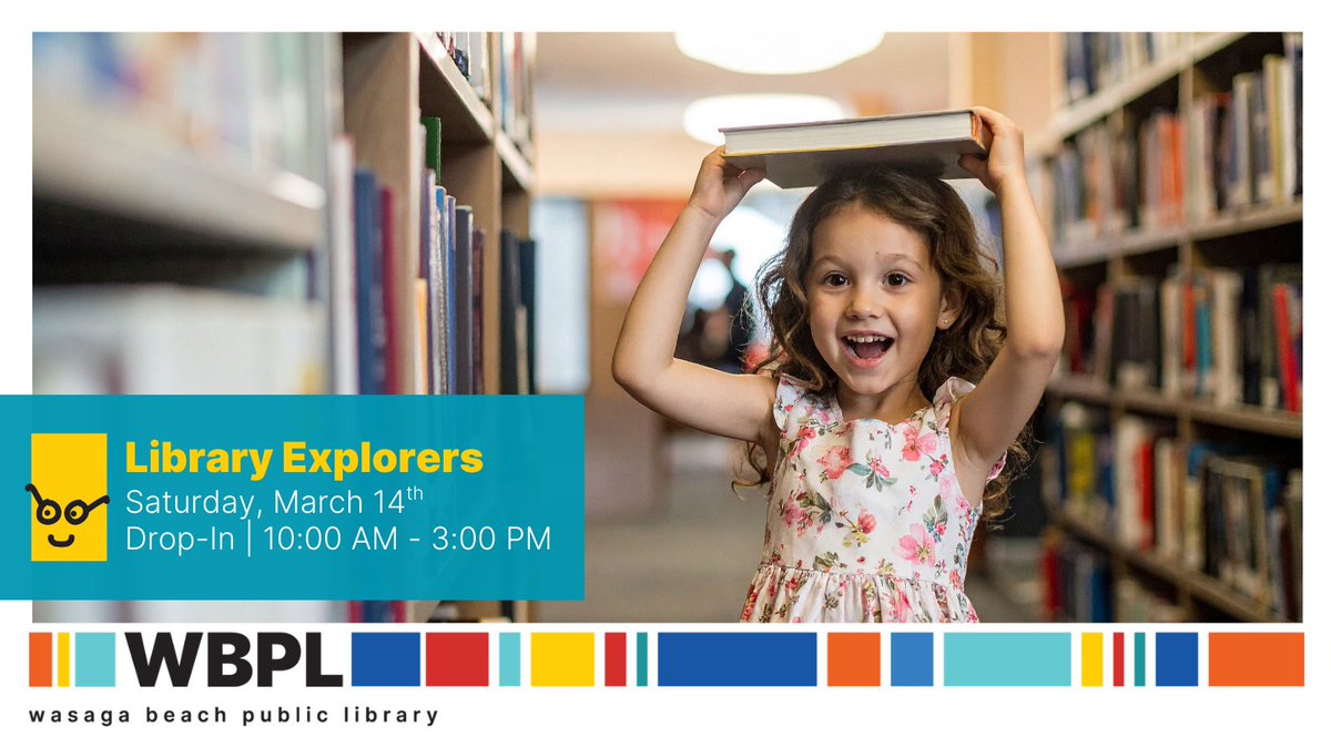 BeyondBooksWBPL's tweet photo. 📚 Library Explorers 🗺️

Drop in to WBPL on Sat, March 14 | 10 AM–3 PM for a self-directed literacy adventure for K–Gr 3.

Discover new books, enjoy hands-on activities &amp; spark a love of reading.

Bring your sense of adventure.

#WBPL #WasagaBeach #KidsPrograms #EarlyLiteracy https://t.co/KVSihCfoW3