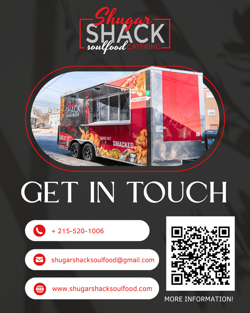 Shugarshacksoul's tweet photo. Stay in the loop, Shack fam! 📱✨

Follow us for updates, specials &amp; soulful vibes.

#ShugarShackSoulFood #PhillyEats #StayConnected https://t.co/8MRS3M1wa3 https://t.co/boKWUd95nX
