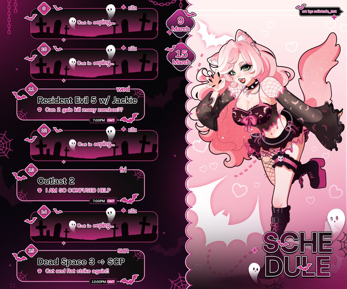 ☾ ֶ֢࣪⋆ Kiku ☾ ֶ֢࣪⋆ • Spooky Lil Cat ♡ tweet media