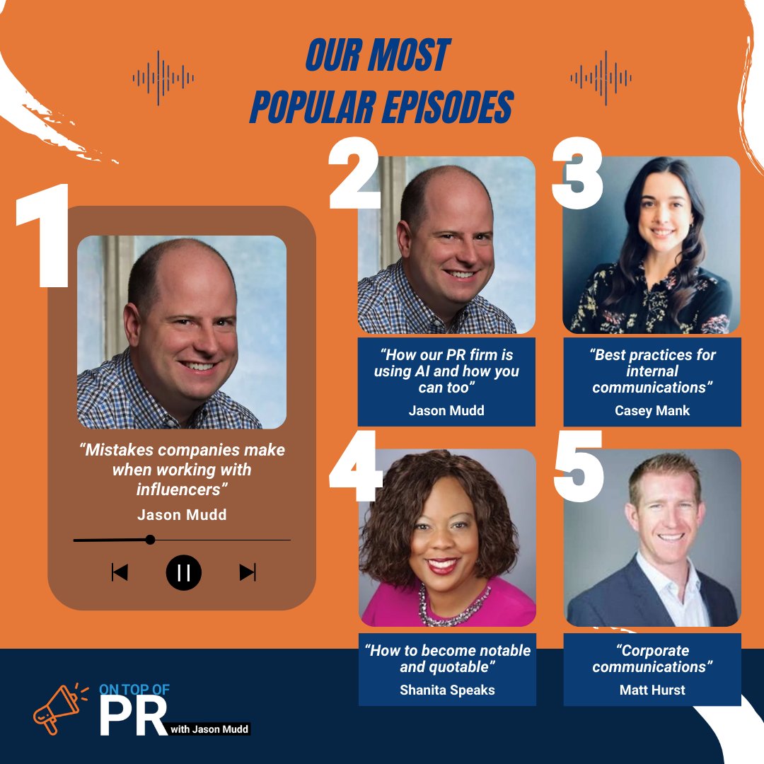 On Top of PR with Jason Mudd podcast tweet media