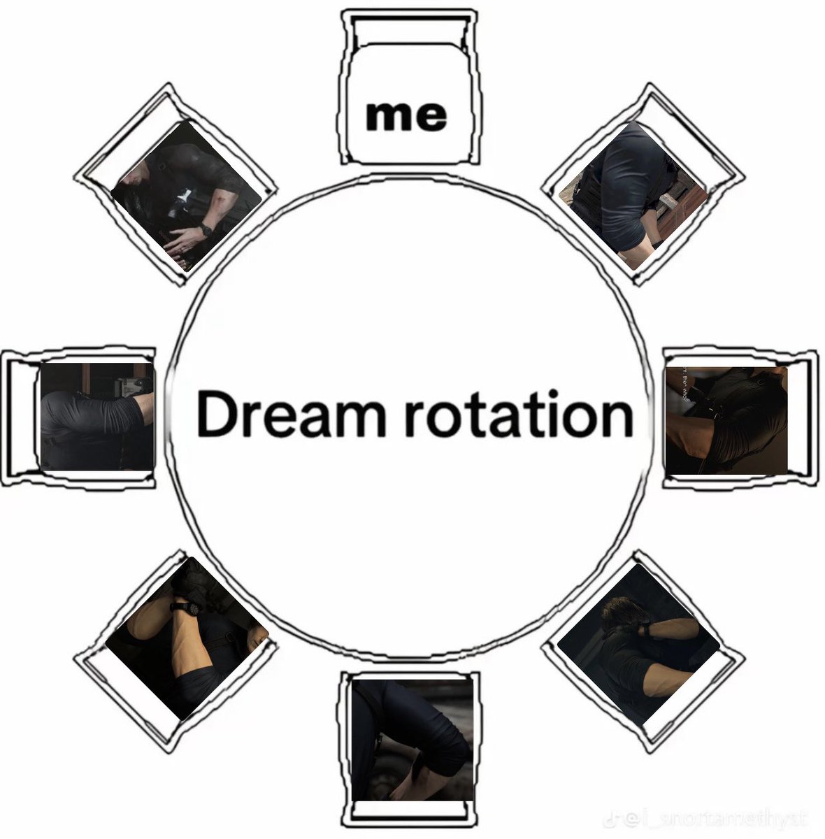 me + leon’s arms