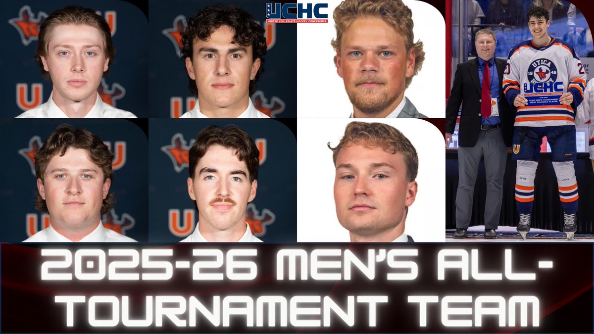 Nicholas Rogers of Utica Headlines 2025-26 UCHC Men’s Championship All-Tournament Team <a href="/Utica_Pioneers/">Utica Pioneers</a> <a href="/GeneseoKnights/">Geneseo Knights</a> 
theuchc.com/news/2026/3/8/…

#UCHCStrong #d3hky #WhyD3