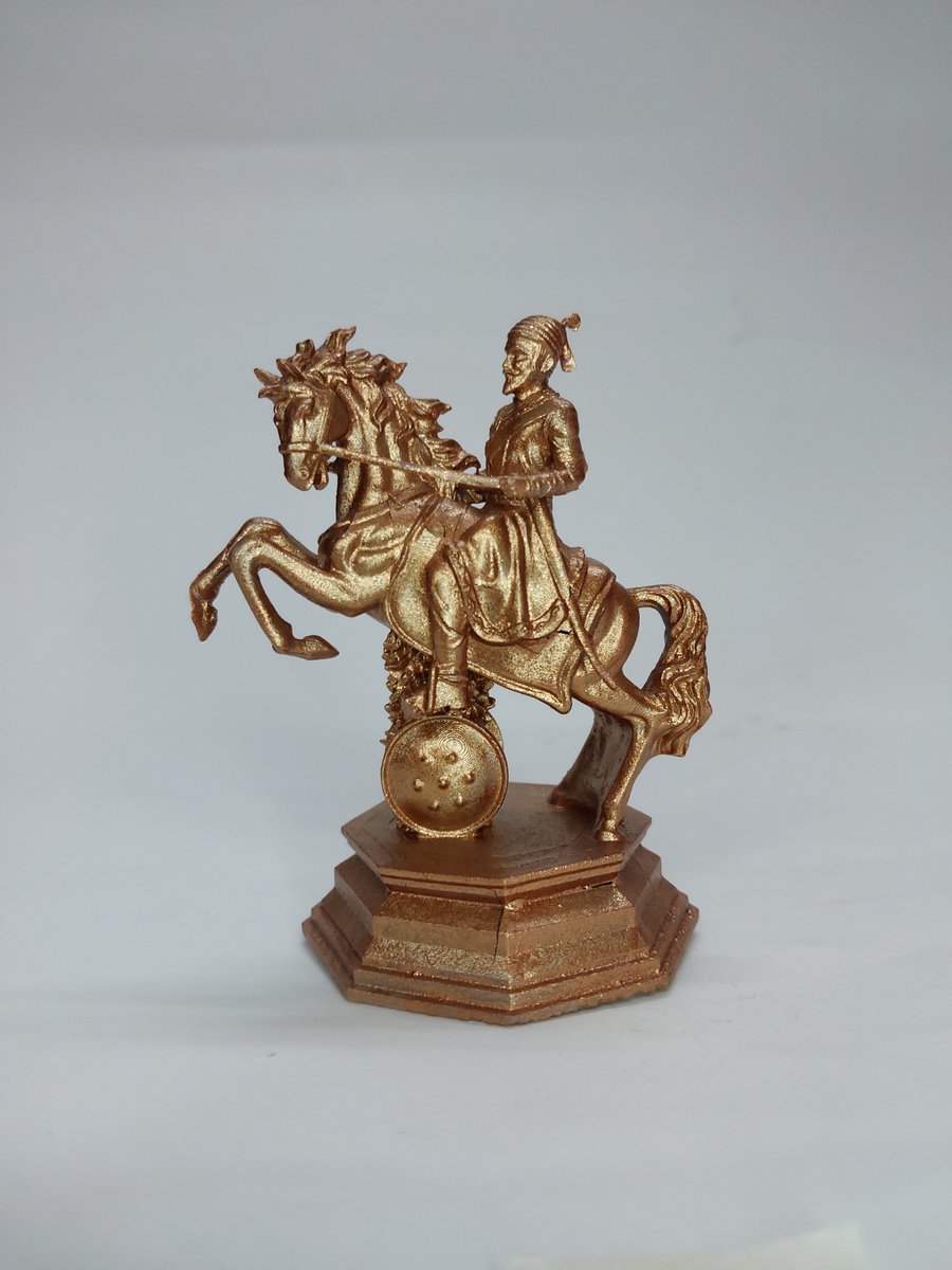 creativeminds3d's tweet photo. Chhatrapati Shivaji Maharaj miniature — digitally sculpted &amp; 3D printed with a premium metallic finish.

History crafted through modern technology.

📍 Kolkata | 
📞 +91 94771 34166

#3DPrinting #ShivajiMaharaj #CreativeMinds3D https://t.co/tnJyN1N7F6