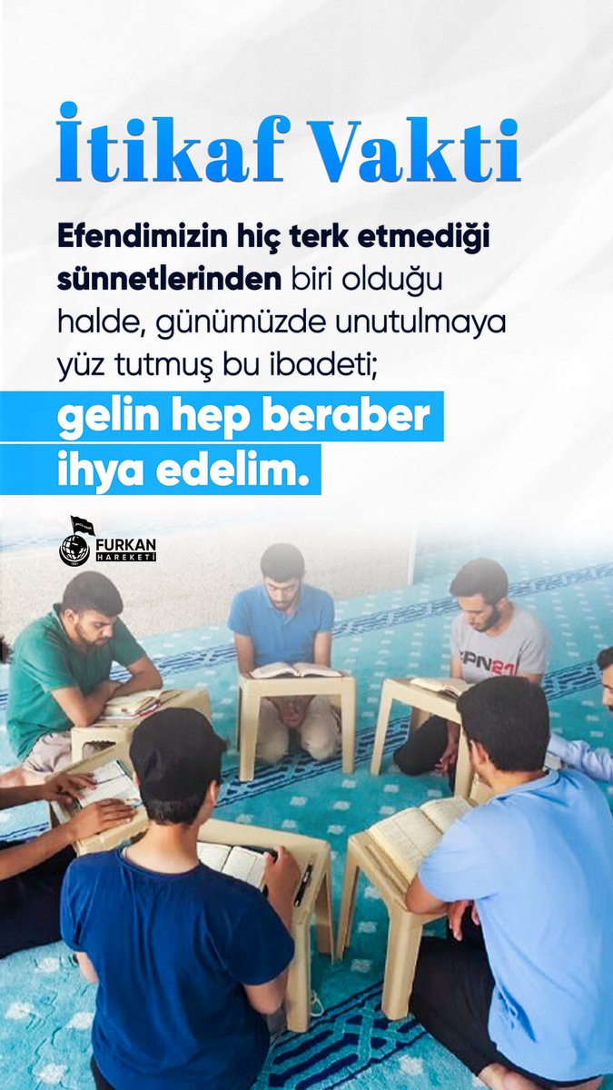 Ramazan'ın son 10 gününe girdik 
Vakit itikafVakti
#RamazanRuhunuYaşat