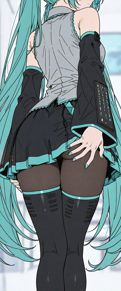 お気に入りのポーズ　初音ミク

SFW illustration