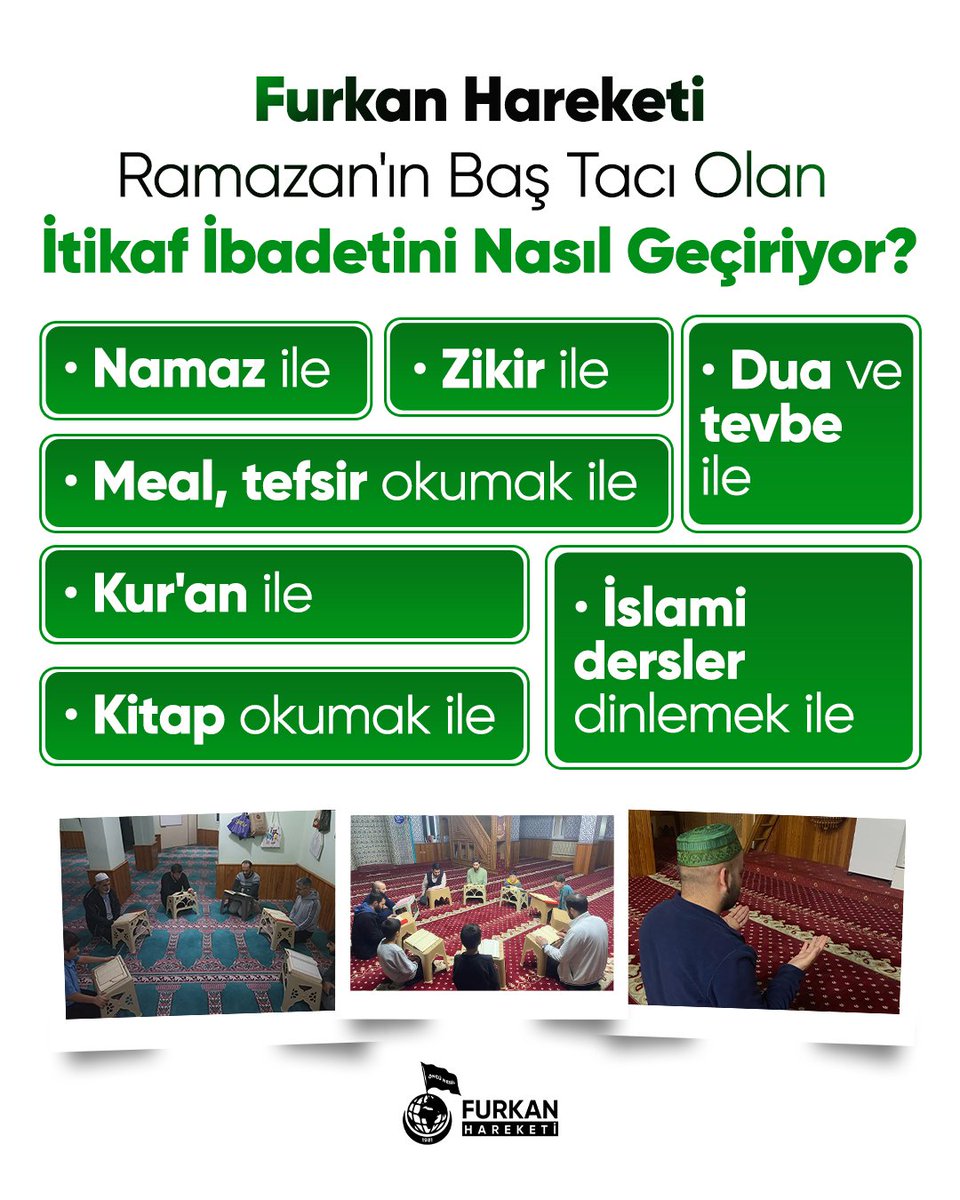 Ramazan'ın baş tacı olan 
Vakit itikafVakti
#RamazanRuhunuYaşat