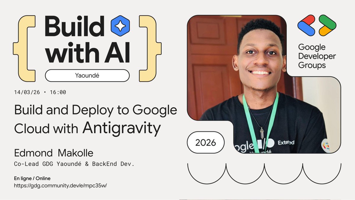 GDG Yaoundé #BuildwithAI tweet media