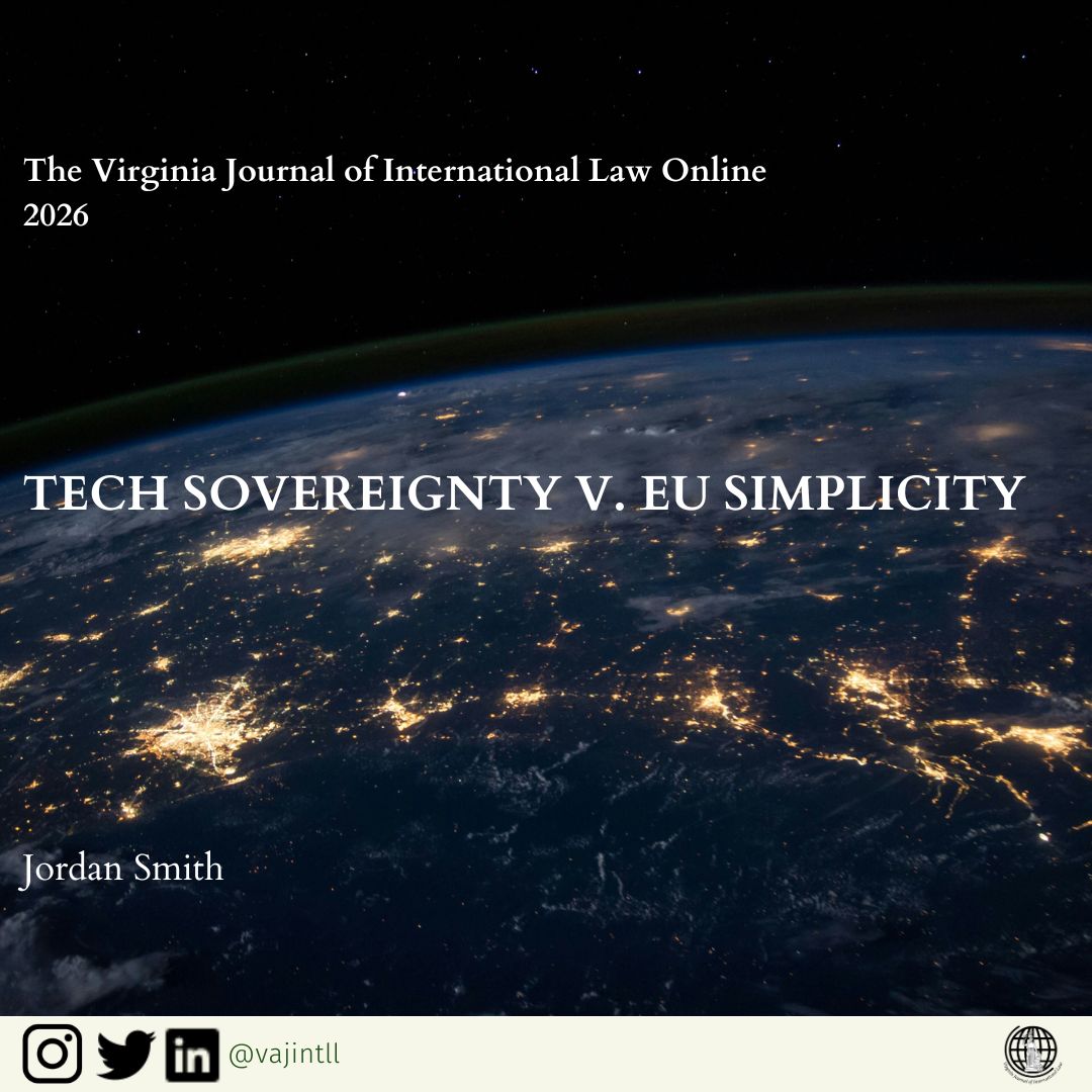Virginia Journal of International Law tweet media