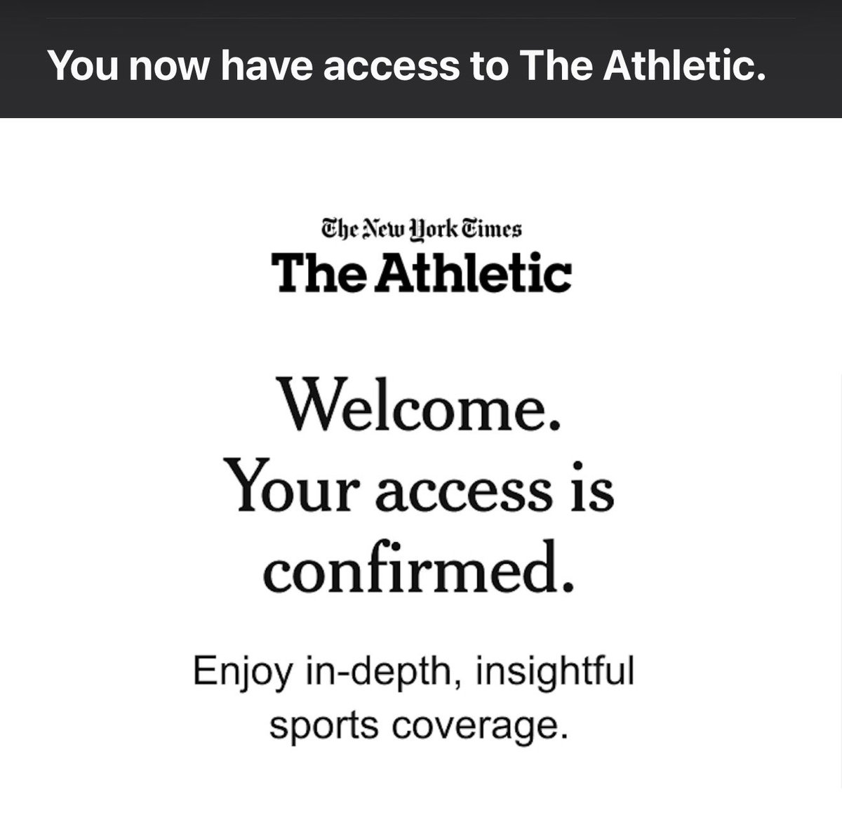 SmileyYYC's tweet image. Thanks to @TimHortons #RollUpToWin, I won a three-month subscription to @TheAthletic 👍🏼  #TimHortons #TheAthletic #MyLuckyDay