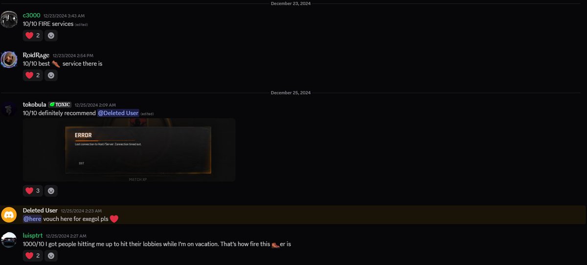 Ch4zCdl's tweet photo. @Secruiaa @DrillzOX @Parasite @TreyarchCM @LawrenceMetten @CODUpdates isnt this you a admin in a server that sells services to boot call of duty lobbies. thats a federal crime just letting you know highly against terms of service @CODUpdates @Treyarch https://t.co/m5zBnZSy28