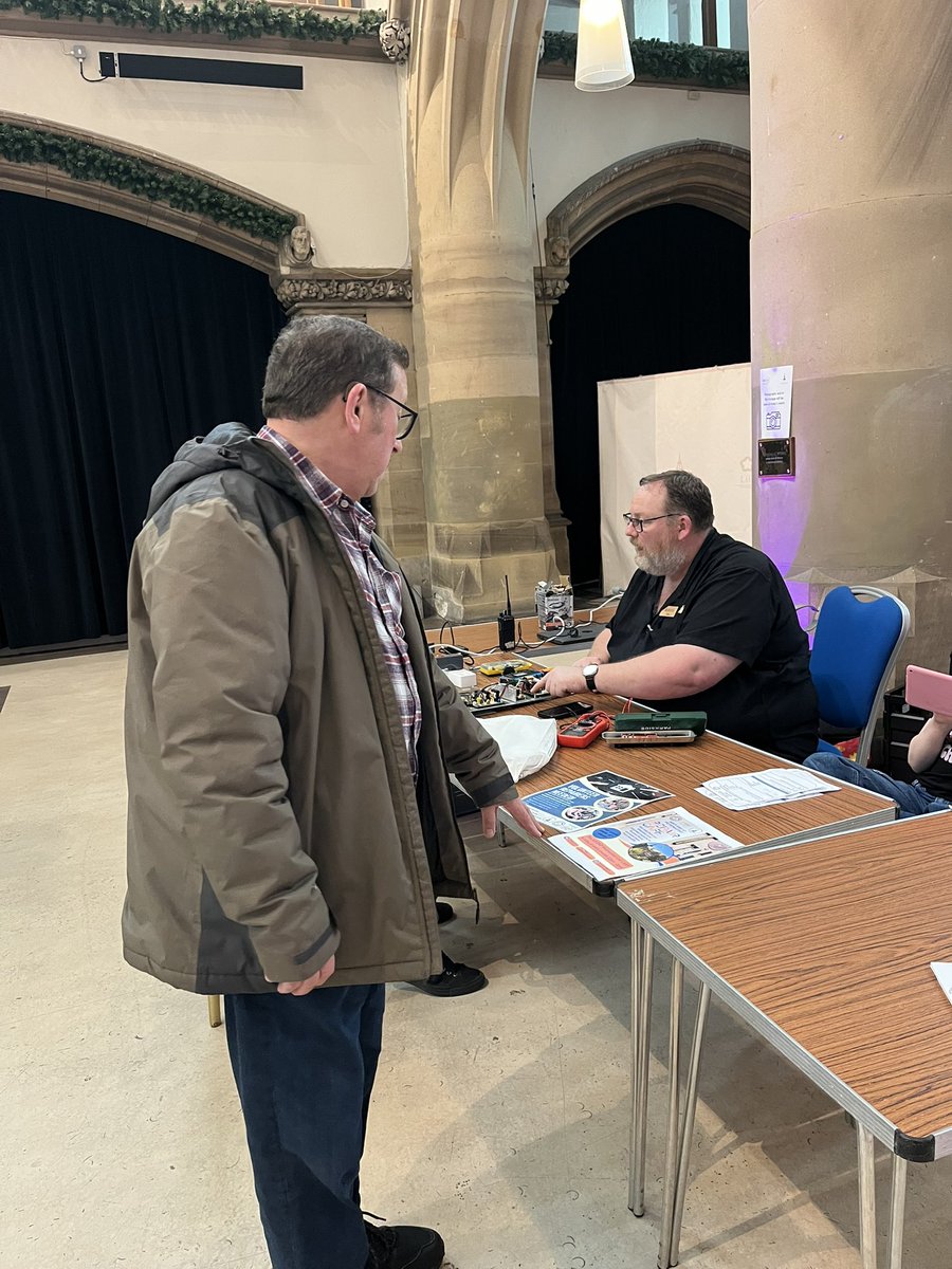 JohnHughes55's tweet photo. @MCCGortonAHey Great event @TheMonasteryMcr for #repairweek all repair cafes can together to share expertise 
#reducereuserecycle @CllrJulieReid @DebdaleNature https://t.co/0Snt10G88g