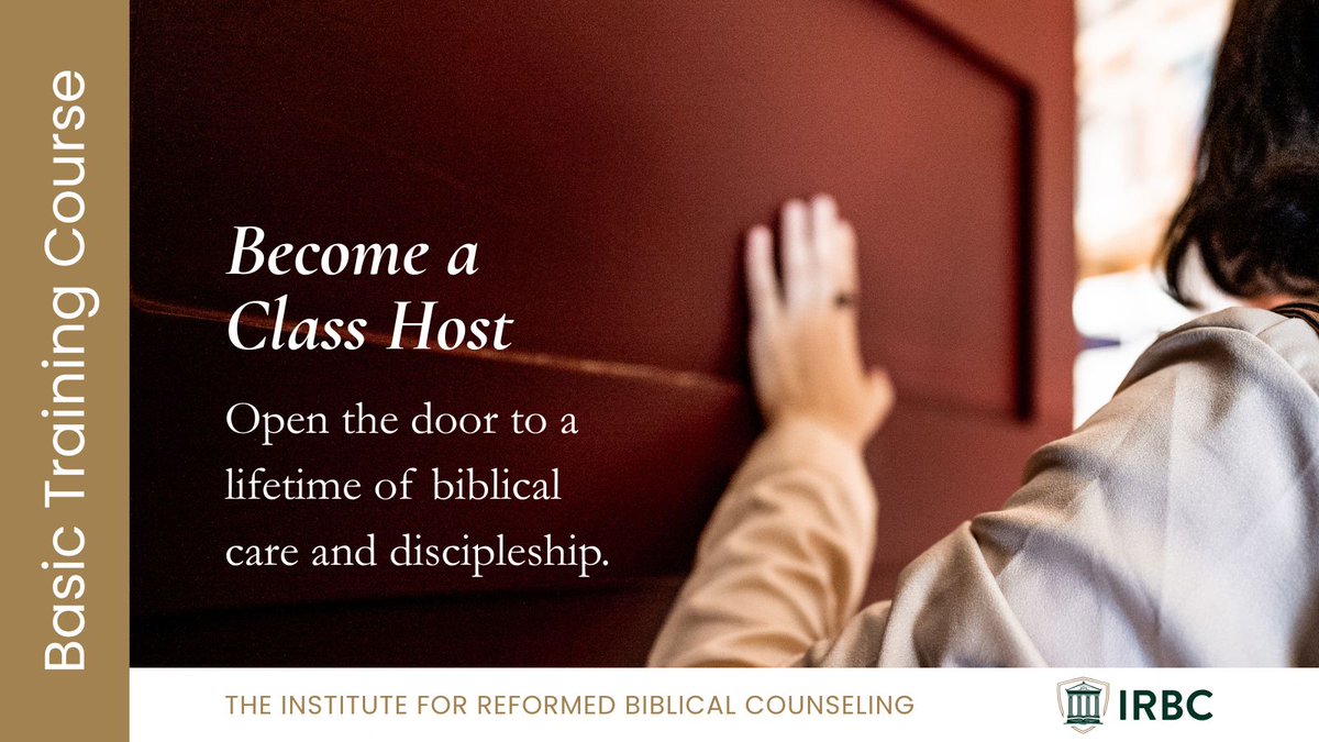 The Institute for Reformed Biblical Counseling tweet media